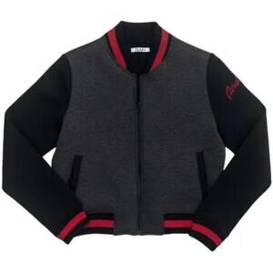 NUYU Ladies Stanford University Cropped Varsity Jacket - Large